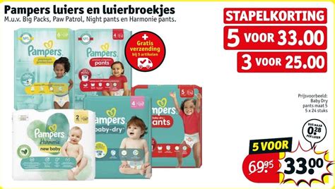 Pampers Luiers En Luierbroekjes Aanbieding Bij Kruidvat