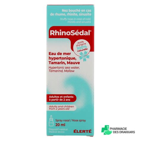 Rhinosedal Spray Nasal Hypertonique Eau De Mer Débouche Le Nez