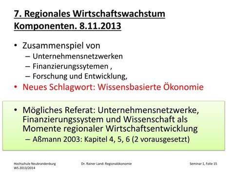 Ppt Regional Konomie Hochschule Neubrandenburg Ws