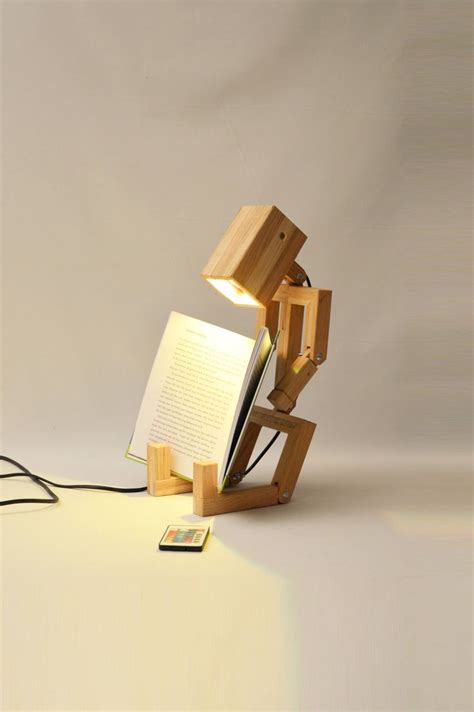 JAFFU Wooden Articulated Design Lamp In The Form Of A Personage