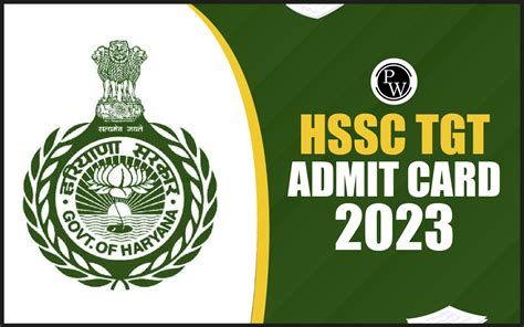 Hssc Tgt Admit Card 2023