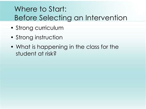 Ppt Intervention Selection And Implementation Powerpoint Presentation