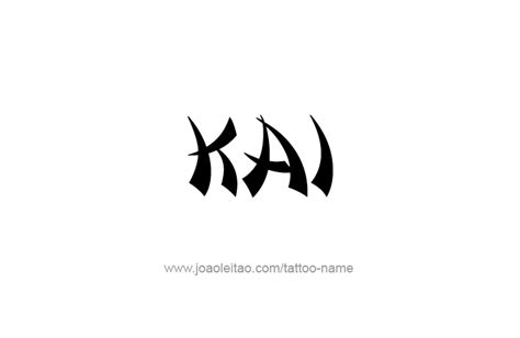 Kai Name Tattoo Designs