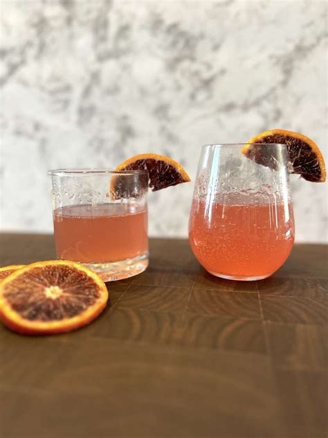 Simple Blood Orange Gin Fizz