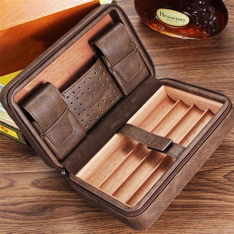 Leather Travel Cigar Case 7gents