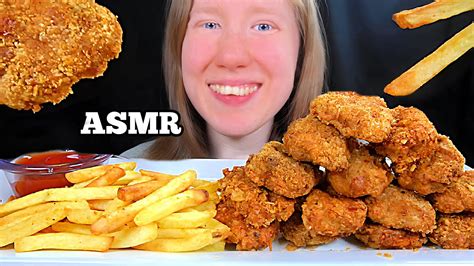 Asmr Chicken Nuggets Mukbang Eating Sounds Youtube