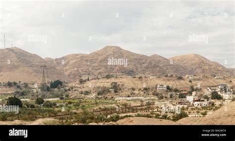 The biblical city of Jericho in the Palestinian Territories. One of the ...