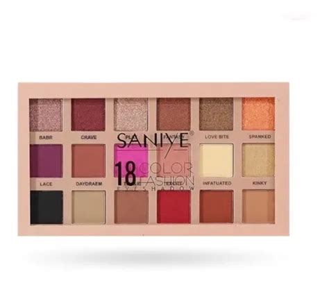 Paleta De Sombras Saniye 18 Tonos Nude Tonos Duo Cromaticos MercadoLibre