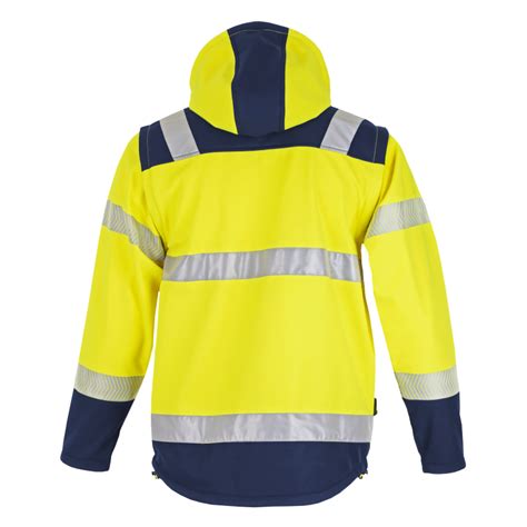 Softshell De Travail Haute Visibilite Jaune