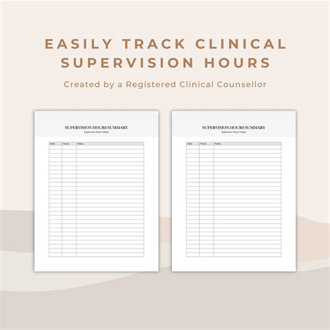 Clinical Supervision Template Bundle Develop Supervision Plans Set