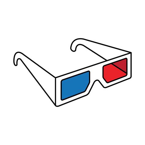 D Glasses Logo Icon Vector Illustration Vector Art At Vecteezy