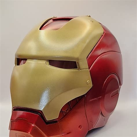 Iron Man Helmet Cosplay 3d Printed Etsy