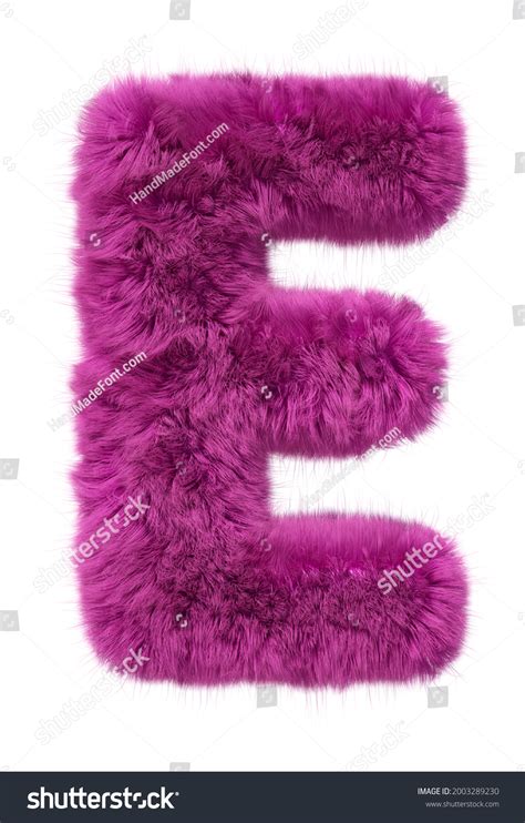 Pink Fur Alphabet Furry Furry Letter Stock Illustration 2003289230