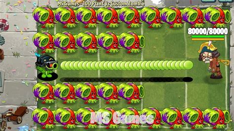 PvZ 2 100 Plants Every FREE And PREMIUM Plant Max Level Vs Custom