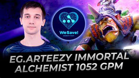 Arteezy Alchemist 1052 GPM Dota 2 Replay Full Gameplay YouTube