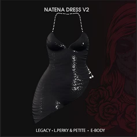 Second Life Marketplace Rokins Natena Dress V2 Black