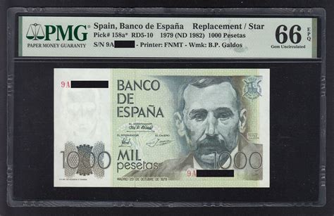 Espa A Pesetas De Serie A Certificado Pmg Epq