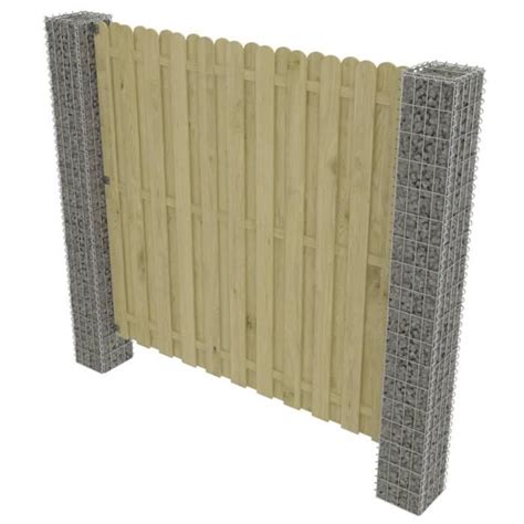 Poteaux De Gabion De Jardin Pcs Acier Galvanis X X Cm Hao