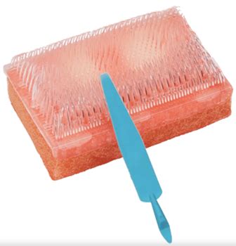 E Z Scrub Brush 4 CHG Surgical Scrub Brush Code Red BD 371073 1 Each