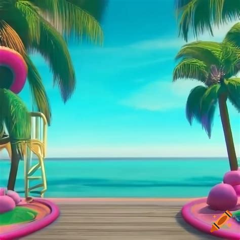 Generate Toyland Inspired Barbie Movie Backgrounds Featuring The Malibu