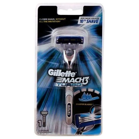 Gillette Mach Turbo Manual Shaving Razor Blades Jiomart