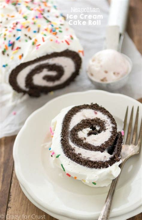 Neapolitan Ice Cream Cake Roll Recipe Ice Cream Cake Roll Cake