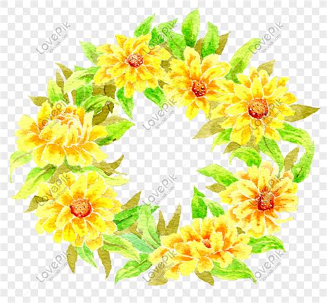 Image De Fleur Couronne De Fleur Dessin Png