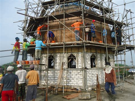 Pembangunan Masjid Al Ikhlas Pengecoran Kubah Masjid Al Ikhlas Ds