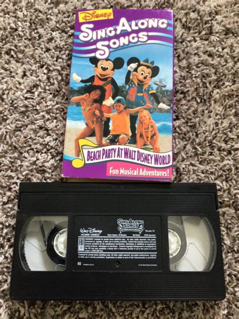 Mavin Disneys Sing Along Songs Beach Party At Walt Disney World Vhs Works