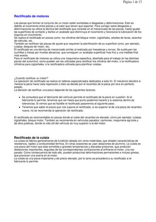 Copia De Rectificado Motores Pdf Descarga Gratuita