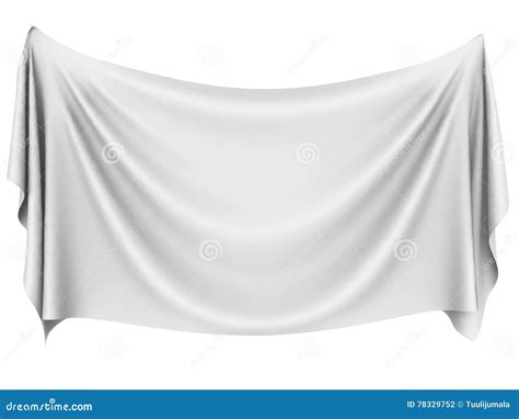 Blank White Hanging Cloth Banner Royalty-Free Stock Image ...