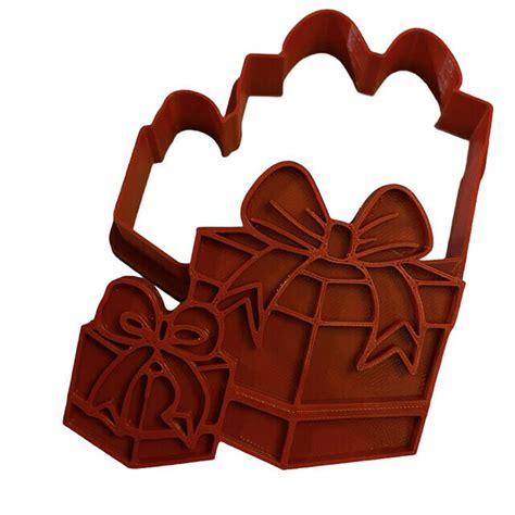 STL File Christmas Gifts Presents Cookie Cutter 3D Print Design To