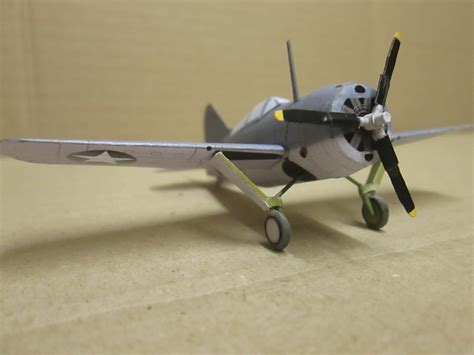 1100 Brewster F2a 3 Midway 1942 Paper Model Ecardmodels