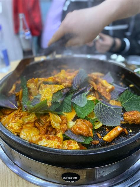 장안동 찐맛집 전통춘천닭갈비 내돈내산후기 네이버 블로그