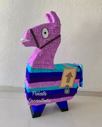 Piñata Llama Fortnite Videojuego Decoración Fiesta Infantil Envío Gratis