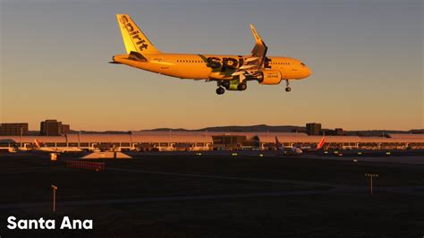 Msfs Mins Of Golden Hour Plane Spotting At John Wayne Santa