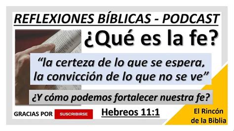 Fe Seg N La Biblia Significado Y Su Importancia En Nuestra Vida