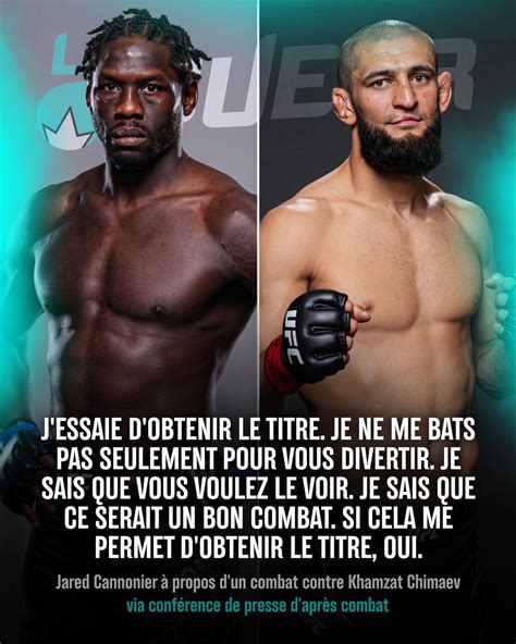 La Sueur On Twitter Jared Cannonier Accepte De Combattre Khamzat