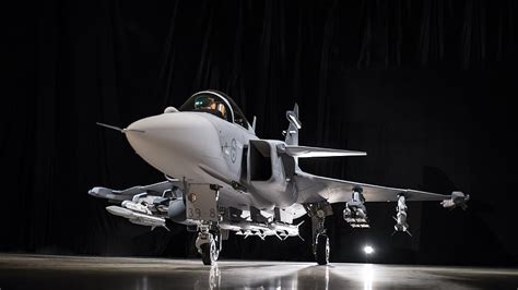 JAS 39E Gripen Fighter Aircraft Swedish Air Force Military Saab JAS