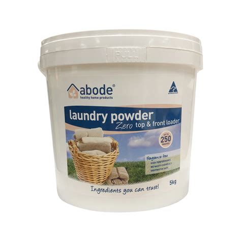 Abode Laundry Powder Front Top Loader Zero Kg Bucket Vegan Co