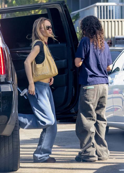 Lily Rose Depp And Shake Out For Lunch At Erewhon In Studio City