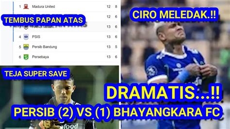 DRAMATIS Persib 2 VS 1 Bhayangkara Fc CIro Alves PECAH Bawa