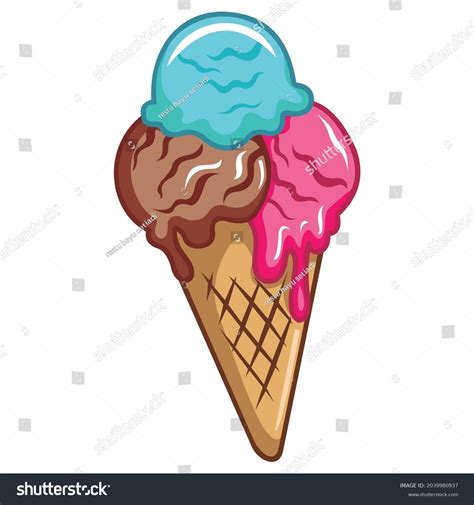 Scoop Ice Cream Cone Clip Art