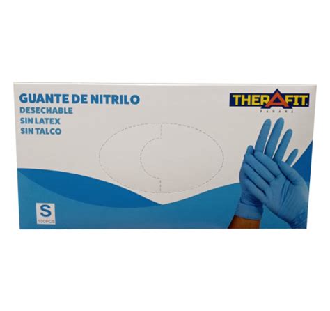 Guantes de Nitrilo Celestes therafit panama Therafit Panamá