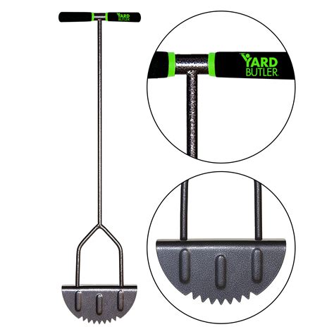 Yard Butler Edge 180 37 Inch Steel Grass Lawn Manual Step Edger Tool