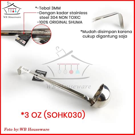 Jual Shuma Soup Ladle Stainless Irus Bakso Sendok Soup Centong