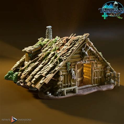 Dnd Woodsman Cabin Forest Hunter Cottage Medieval Village Tabletop