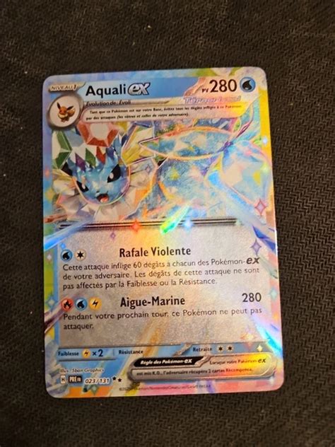 CARTE POKÉMON AQUALI Ex 023 131 Evolutions Prismatiques EV8 5 Neuve