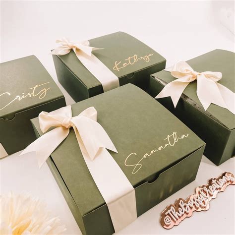 Box Only Sage Green And Gold Personalized Bridesmaid Proposal Etsy