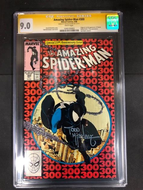 Amazing Spider Man 300 CGC Signature Series 9 0 Signed By Todd McFarlane